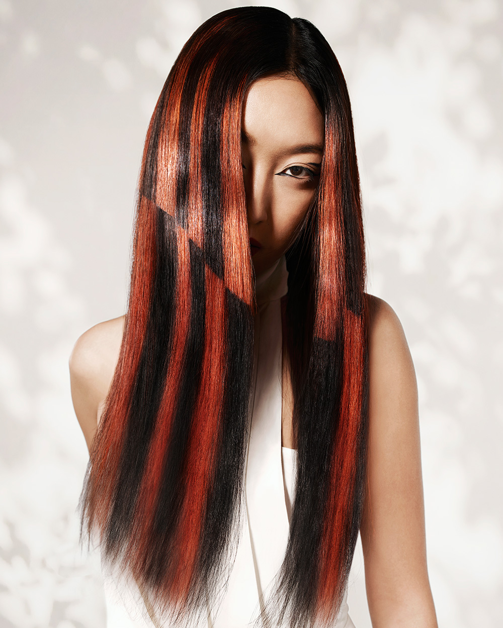 Striped Black and Red Creative Colour - Emma Simmons - BHA North Eastern Hairdresser of the Year 2026 Finalist Collection